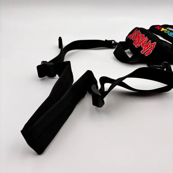 Balenciaga Mini Explorer Backpack Crossbody Black Nylon Patches - Picture 5 of 7